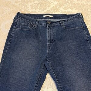 Levi's Women's 505 Straight Leg Jeans size 12 Indigo 28” inseam